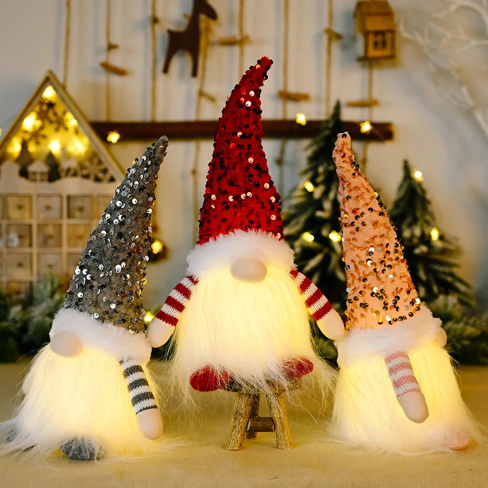 Light-Up Christmas Gnome - 30 cm Faceless Nordic Gnome
