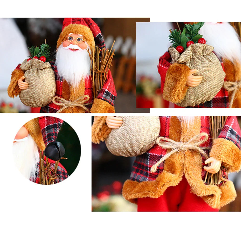 Plush Santa Claus Doll - 30 cm Christmas Figure