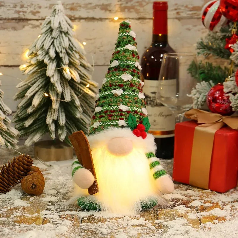 Light-Up Christmas Gnome - 30 cm Faceless Nordic Gnome