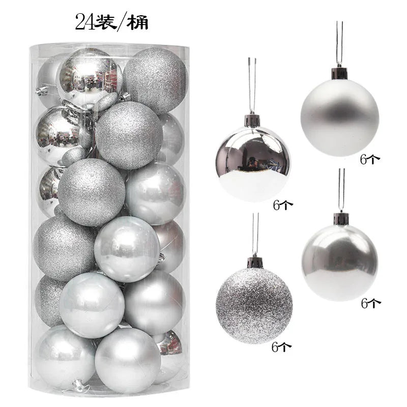 Mini Christmas Ball Ornaments Set - 3 cm, 24 or 36 Pieces