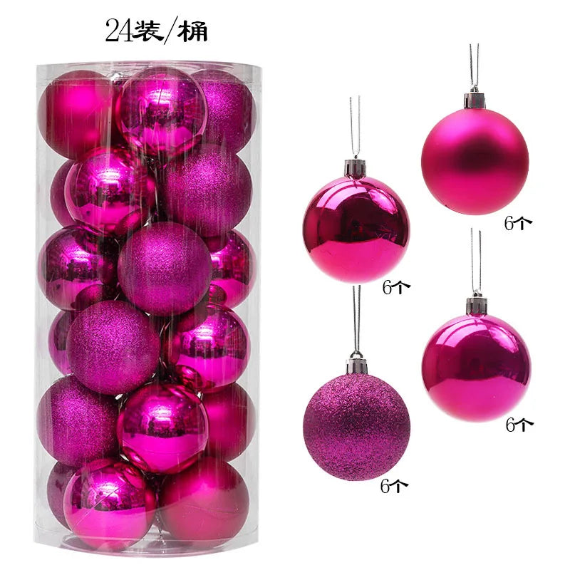 Mini Christmas Ball Ornaments Set - 3 cm, 24 or 36 Pieces