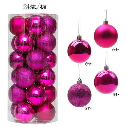 Mini Christmas Ball Ornaments Set - 3 cm, 24 or 36 Pieces