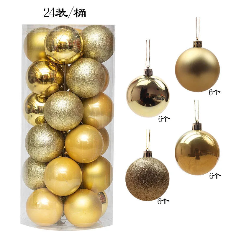 Mini Christmas Ball Ornaments Set - 3 cm, 24 or 36 Pieces