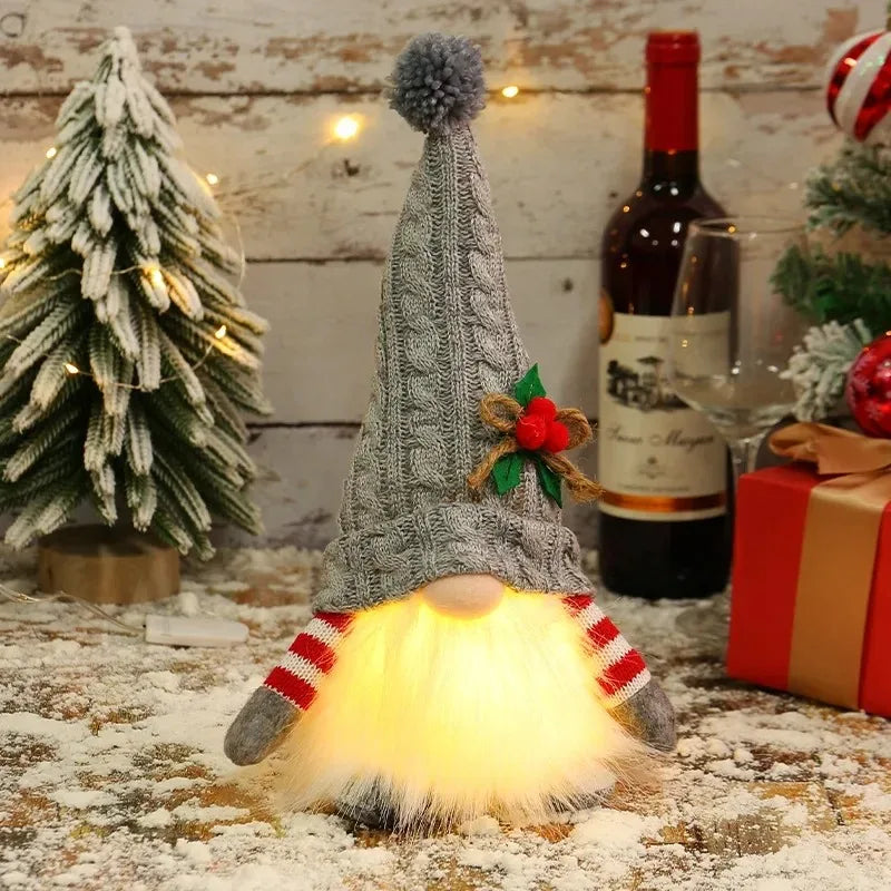 Light-Up Christmas Gnome - 30 cm Faceless Nordic Gnome