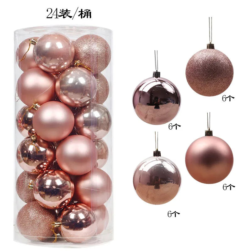 Mini Christmas Ball Ornaments Set - 3 cm, 24 or 36 Pieces