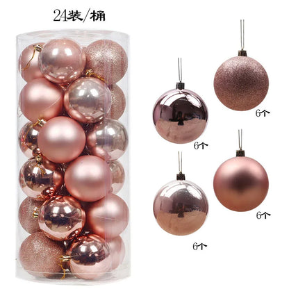 Mini Christmas Ball Ornaments Set - 3 cm, 24 or 36 Pieces
