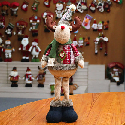 Standing Christmas Dolls - Santa, Reindeer & Snowman