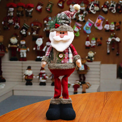 Standing Christmas Dolls - Santa, Reindeer & Snowman