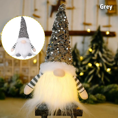 Light-Up Christmas Gnome - 30 cm Faceless Nordic Gnome