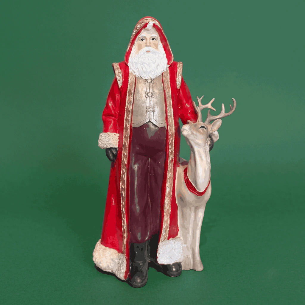 Resin Santa Claus Figurine - 39 cm