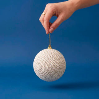 White Christmas Ball Ornaments 8cm Set of 3
