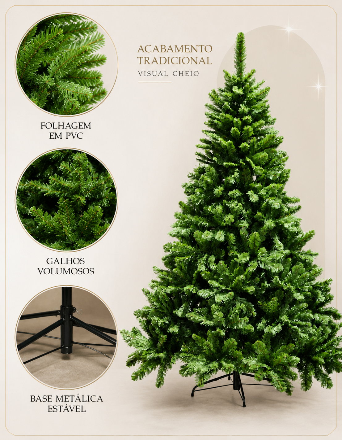 Imperial Traditional Christmas Tree 2.10m 858 Tips Green