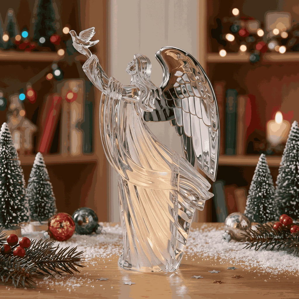 Battery-Operated Light-Up Angel 25cm