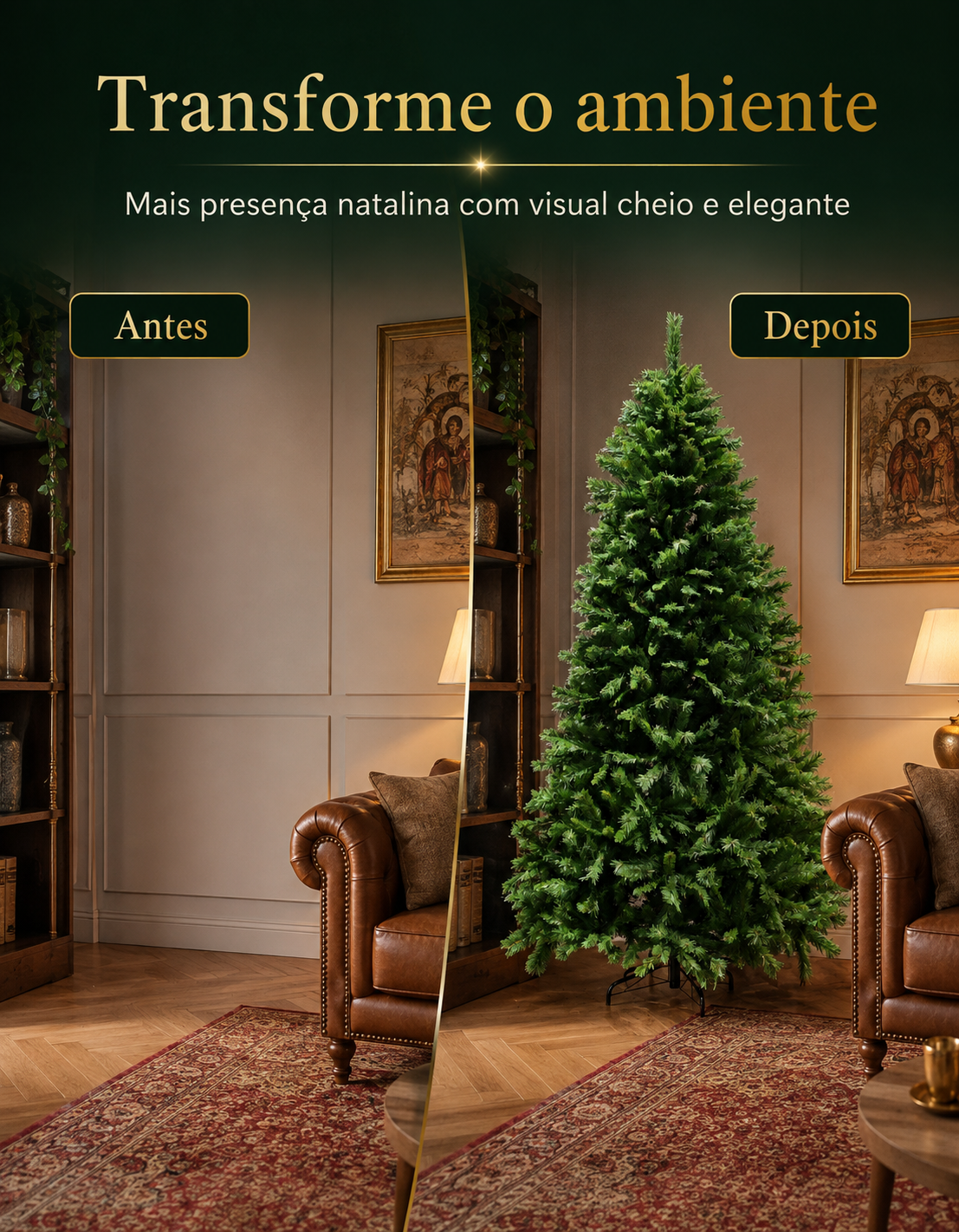 Montreal Traditional Christmas Tree 2.40m 1188 Tips Green