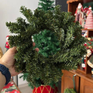 Mini Wired Christmas Wreath 25cm
