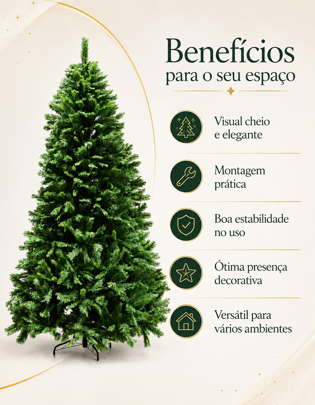 Montreal Traditional Christmas Tree 2.40m 1188 Tips Green