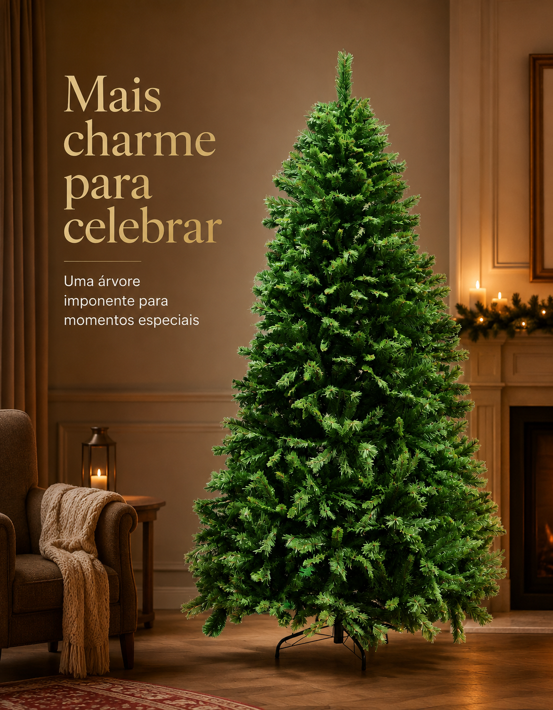 Montreal Traditional Christmas Tree 2.40m 1188 Tips Green