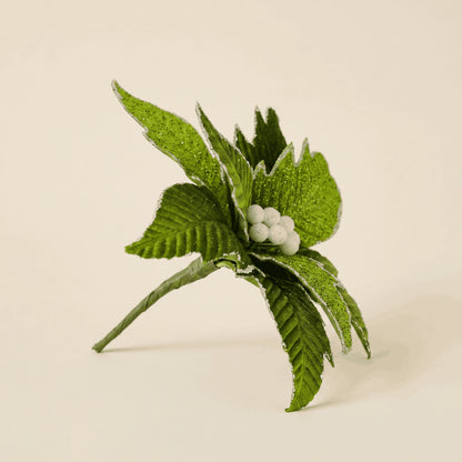 Green Christmas Flower - 33cm - 8 Petals