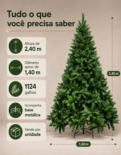Imperial Traditional Christmas Tree 2.40m 1124 Tips Green