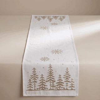White Christmas Table Runner 173cm